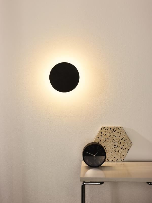 46201/06/30 EKLYPS Wandlamp 6w 360lm 3000K Zwart