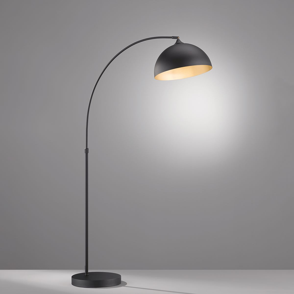 Booglamp E27 Zwart