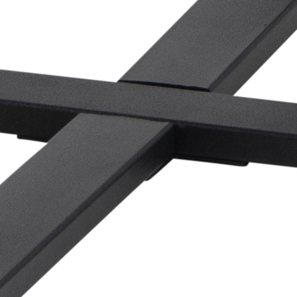 Salontafel Amble 77 cm zwart met marmerprint