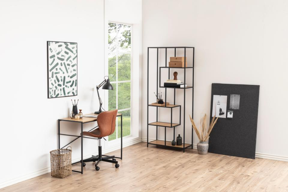 Boekenrek Seaford wild eiken met 4 legplanken