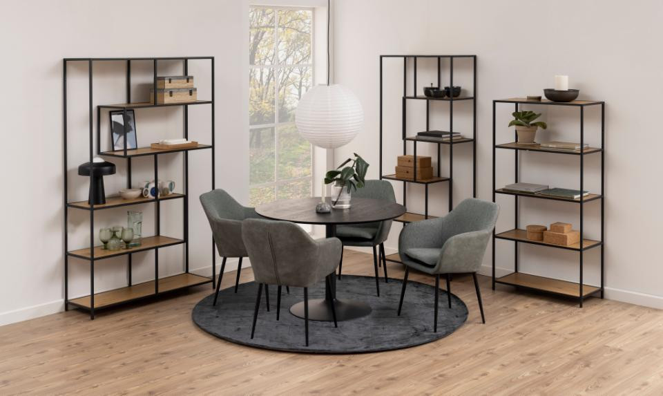 Boekenrek Seaford wild eiken met 4 legplanken
