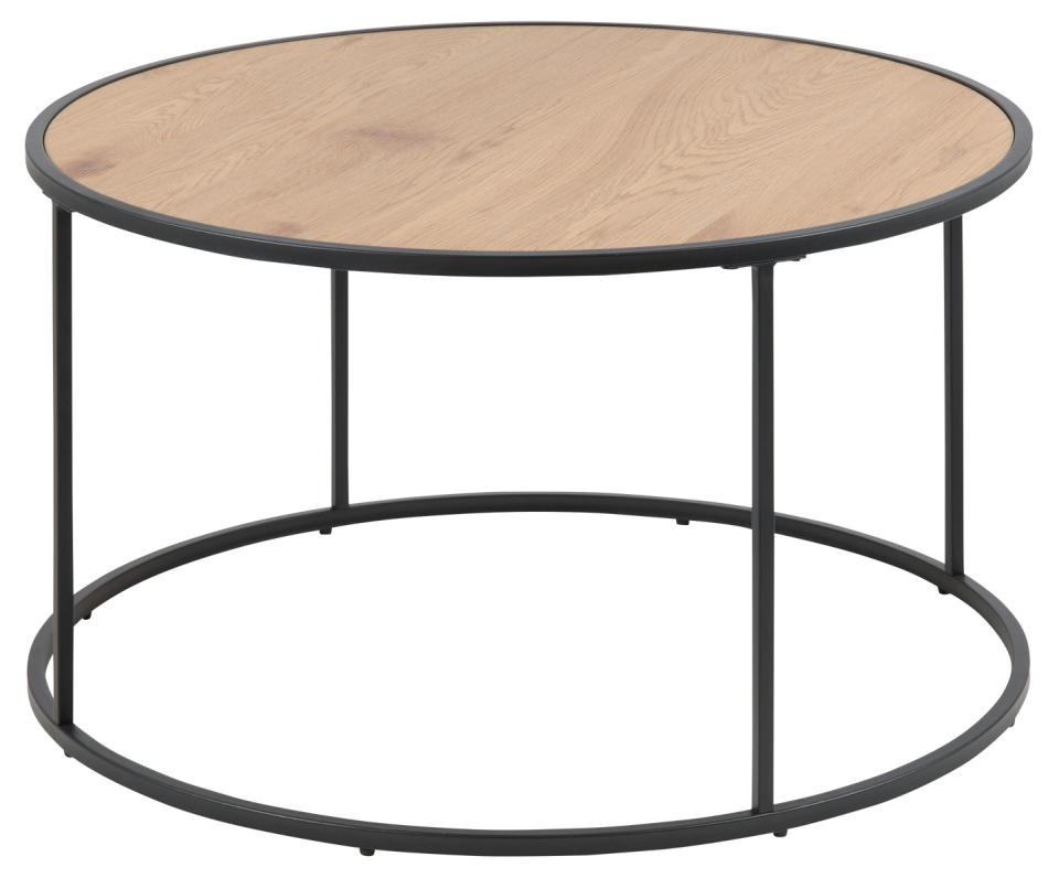 Salontafel Seaford rond wild eik