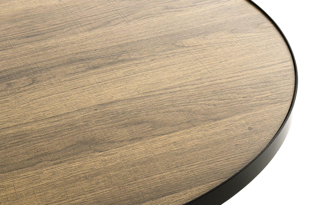 Bijzettafel Genua zwart eik 24865