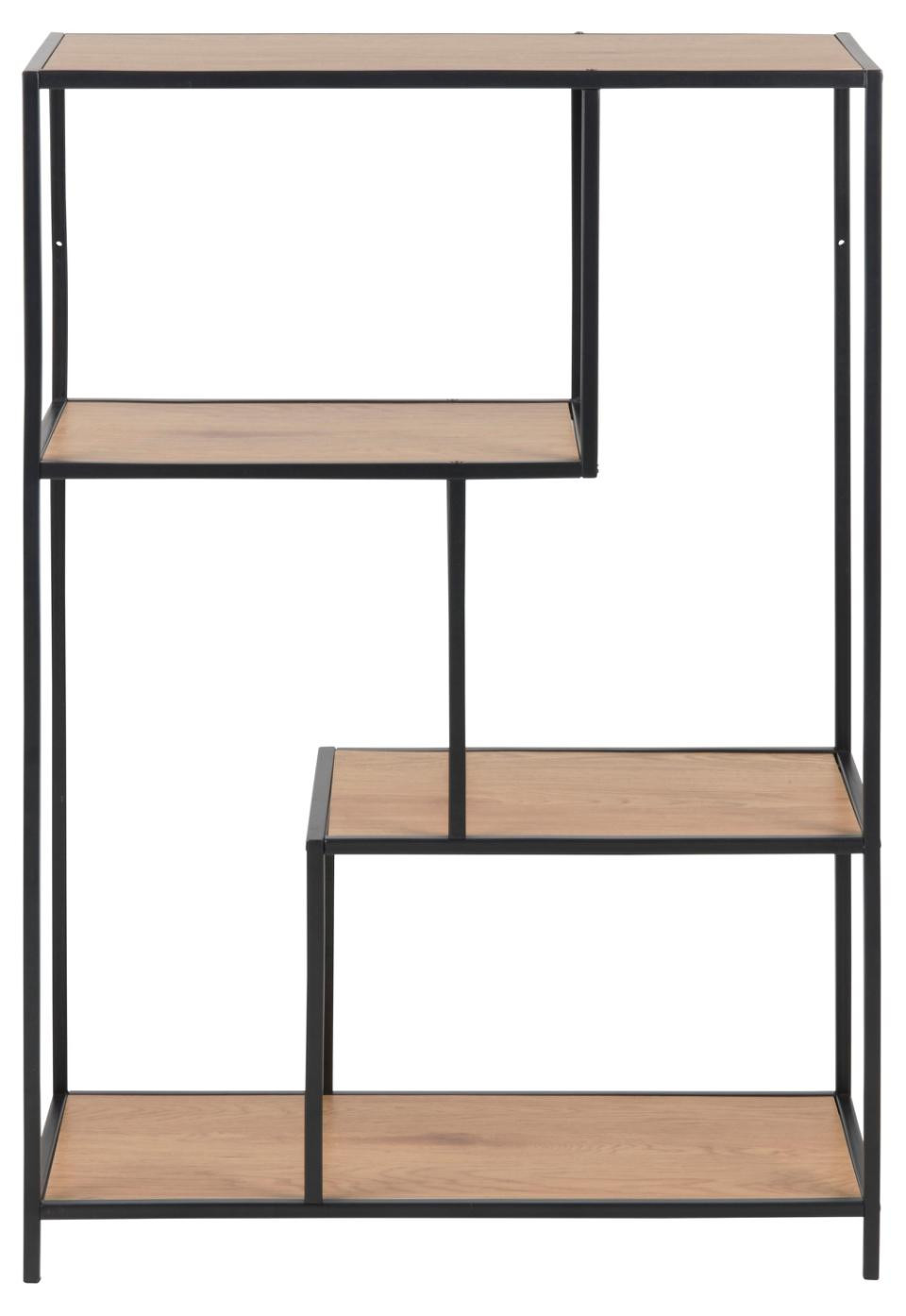 Boekenrek Seaford met 2 legplanken wild eiken