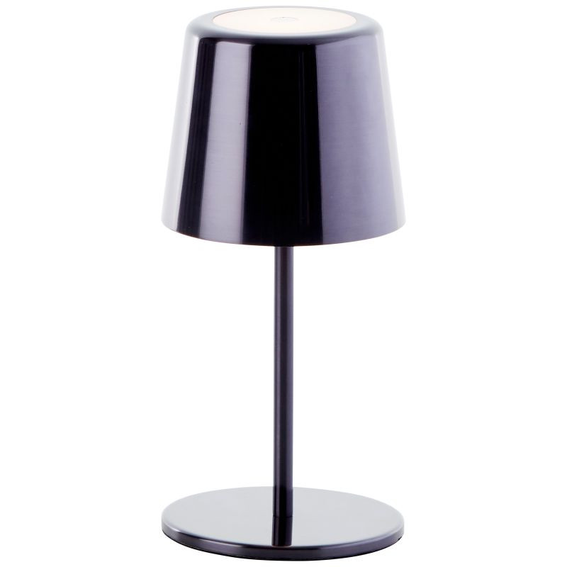 G40939/76 XAANA Accu/Oplaadbaar Tafellamp 4w 300lm CCT Zwart Chroom
