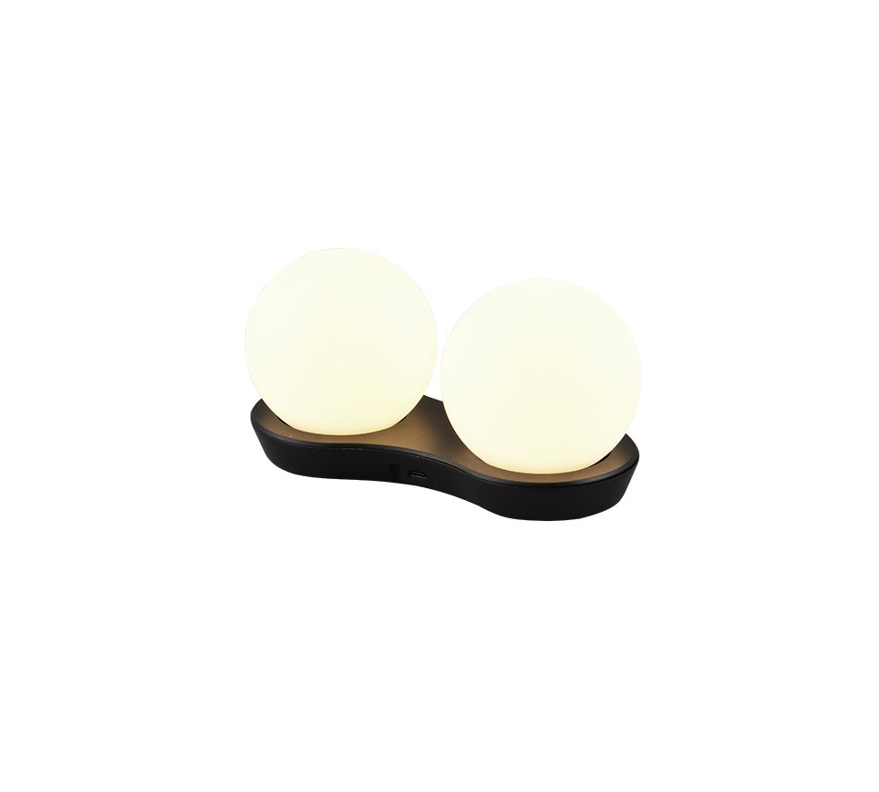 LORNA R54532102 Accu Tafellamp 2x1,5w 130lm 3000k 3Stap
