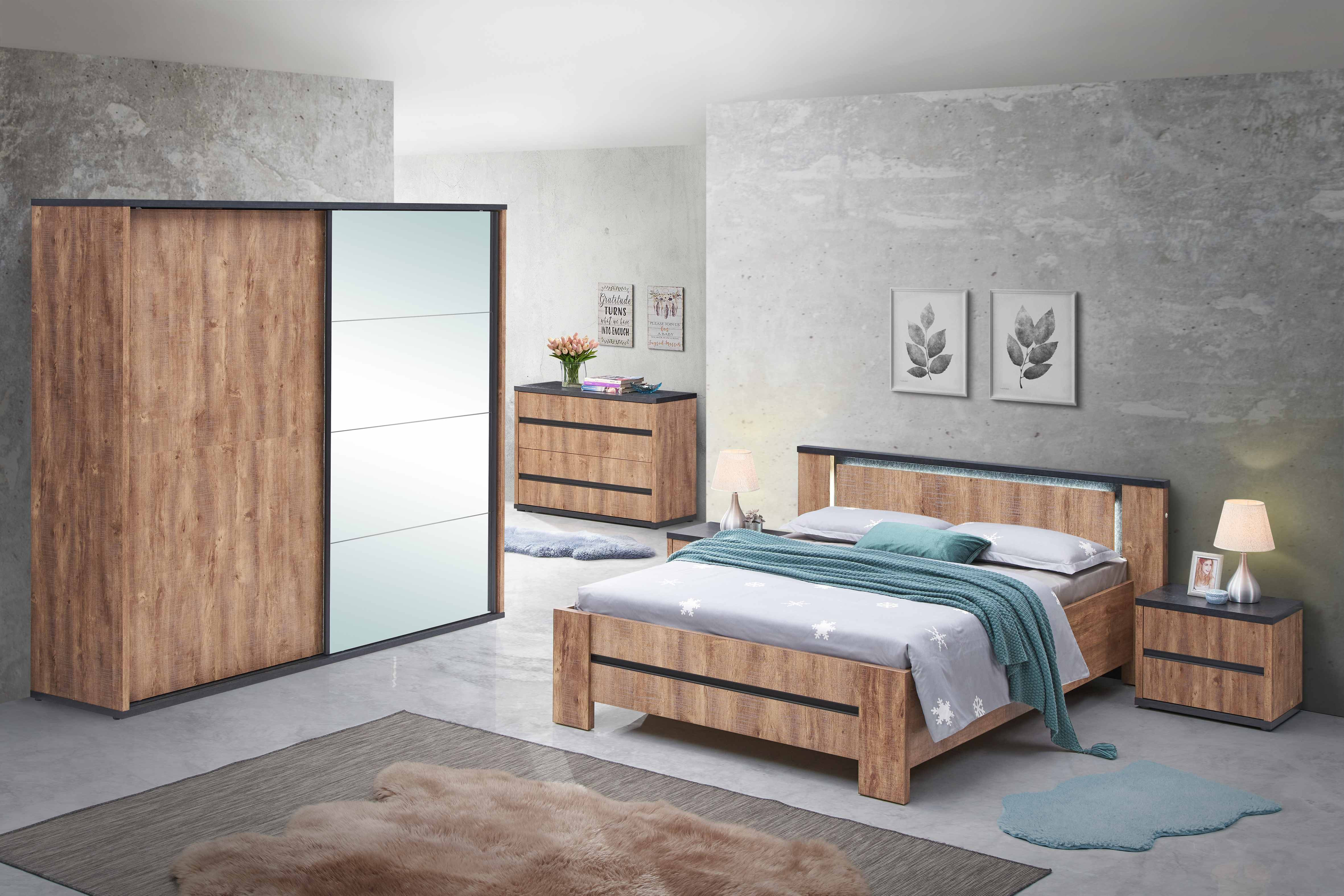 Kleerkast schuifdeuren Elsa 220 cm