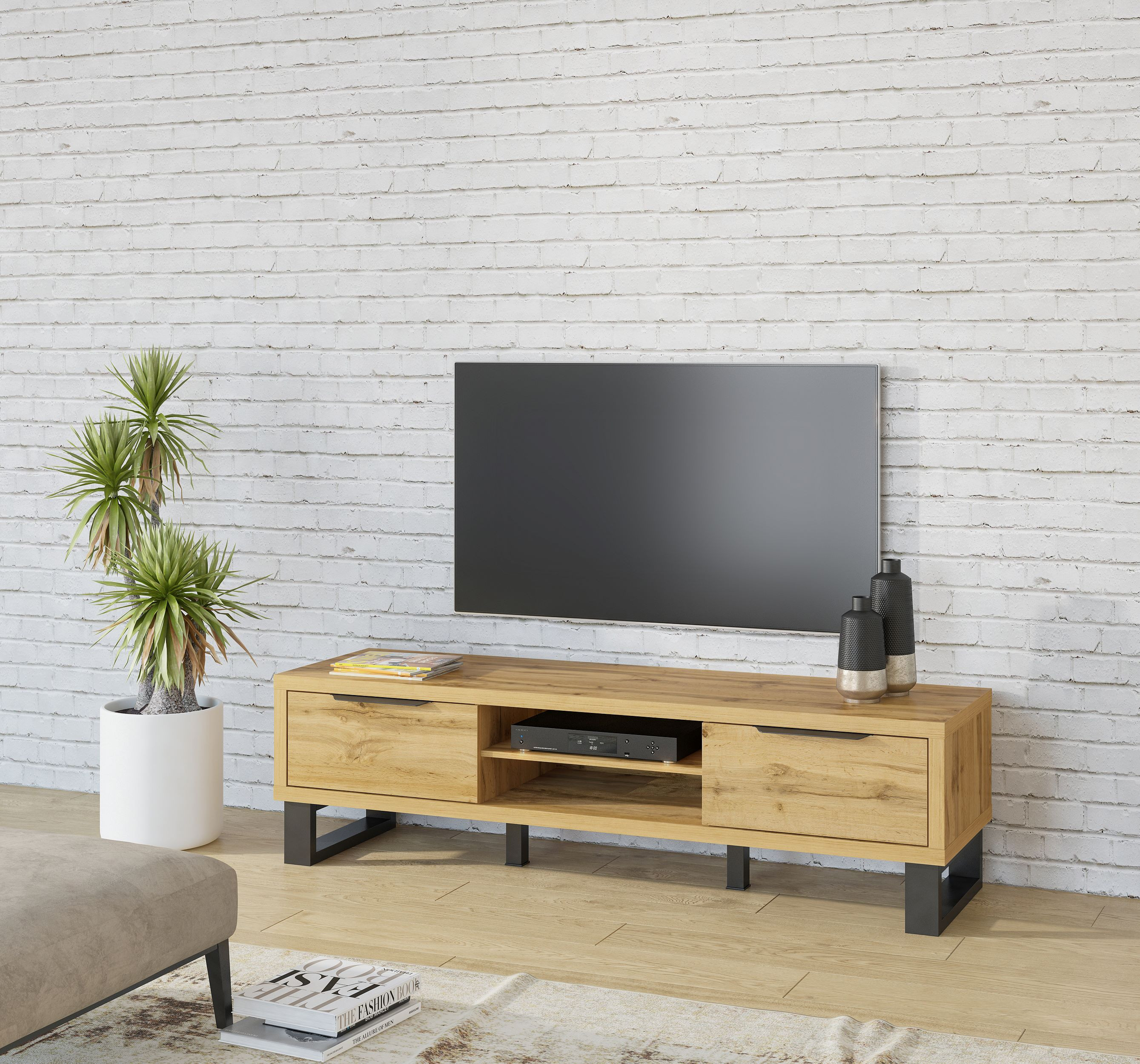 Tv kast Halle groot met 2 kleppen