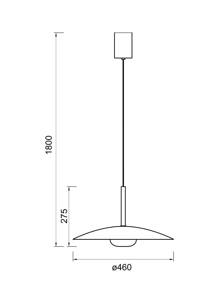 Pendel 12w 1550lm Warm Wit