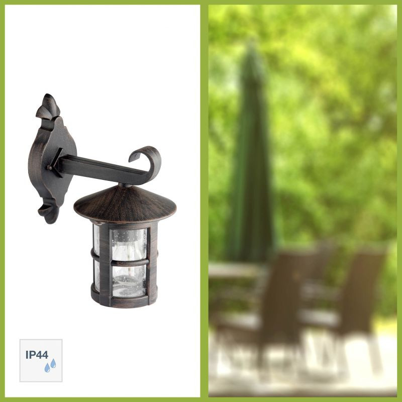 45582/60 JORDY Tuinlamp E27 bruin