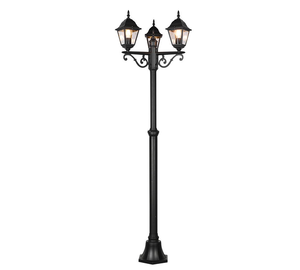 LIVENZA 405760332 Tuinpaal 3xE27 200 Zwart