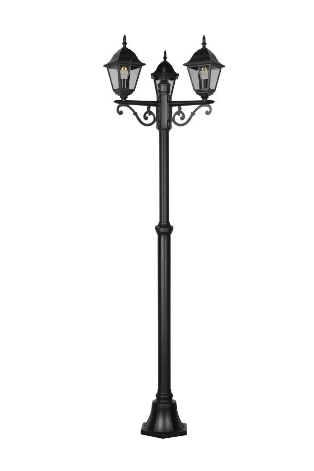 LIVENZA 405760332 Tuinpaal 3xE27 200 Zwart