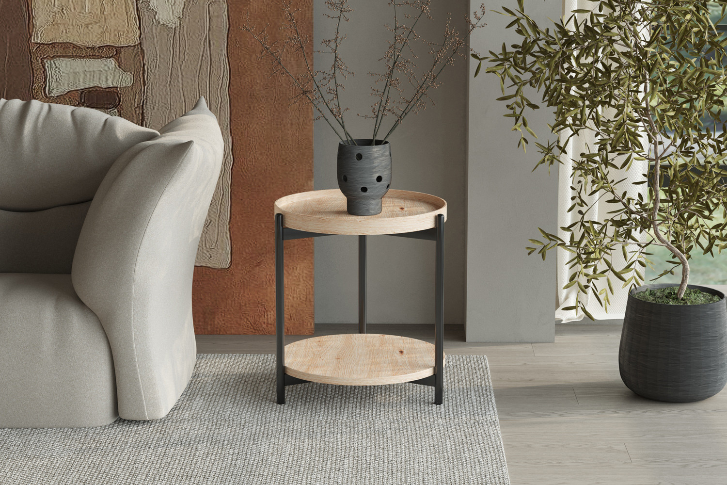 Salontafel Dalina 45 decor oude eik