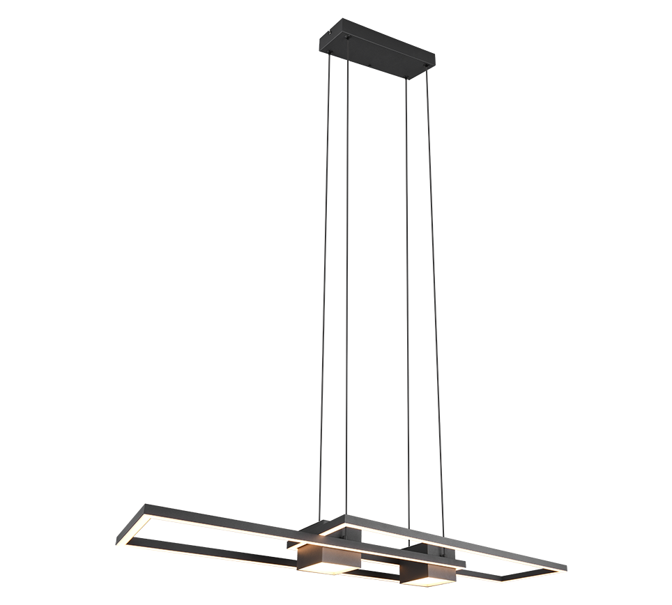 347710432 ALBANY Hanglamp 37w 4300lm CCT RemCon Zwart