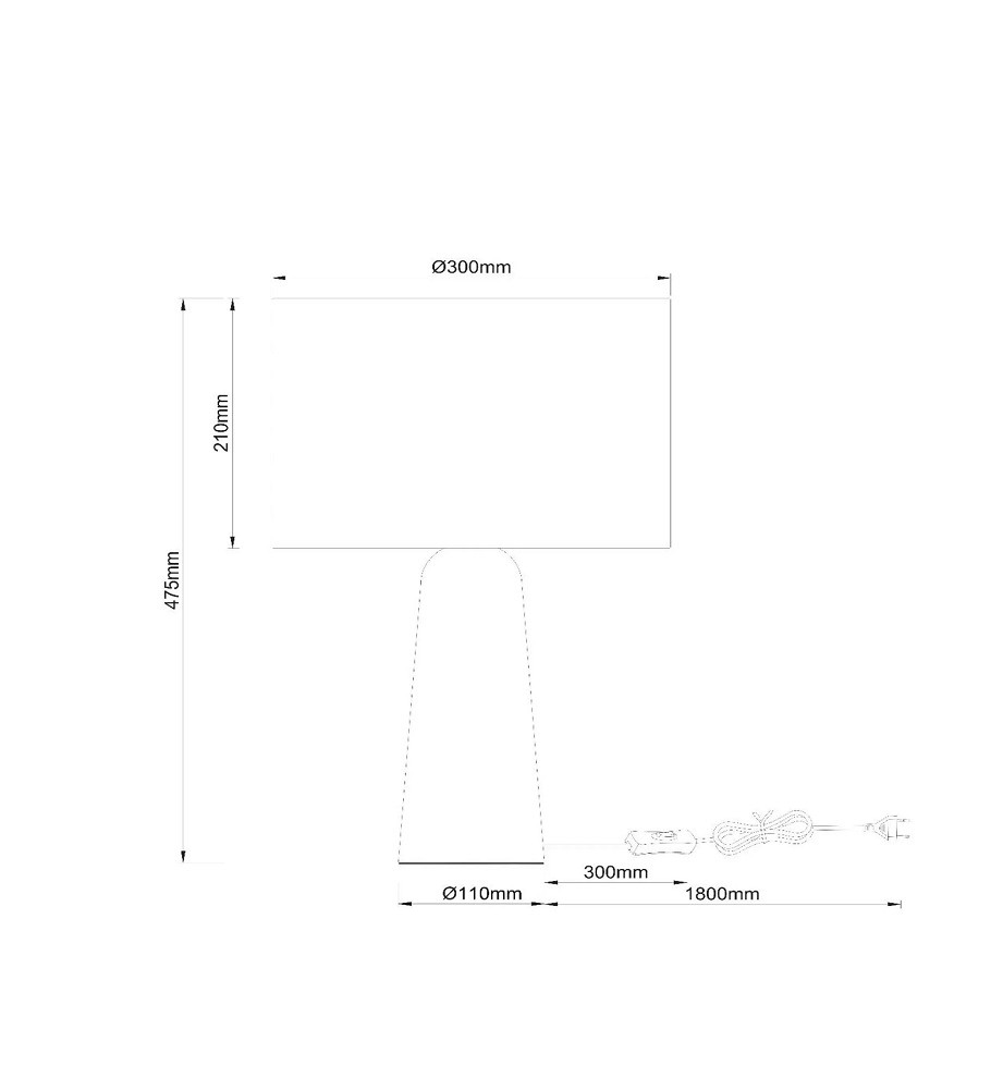05556/81/41 NIMUE Tafellamp E27 Travertin+Linnen