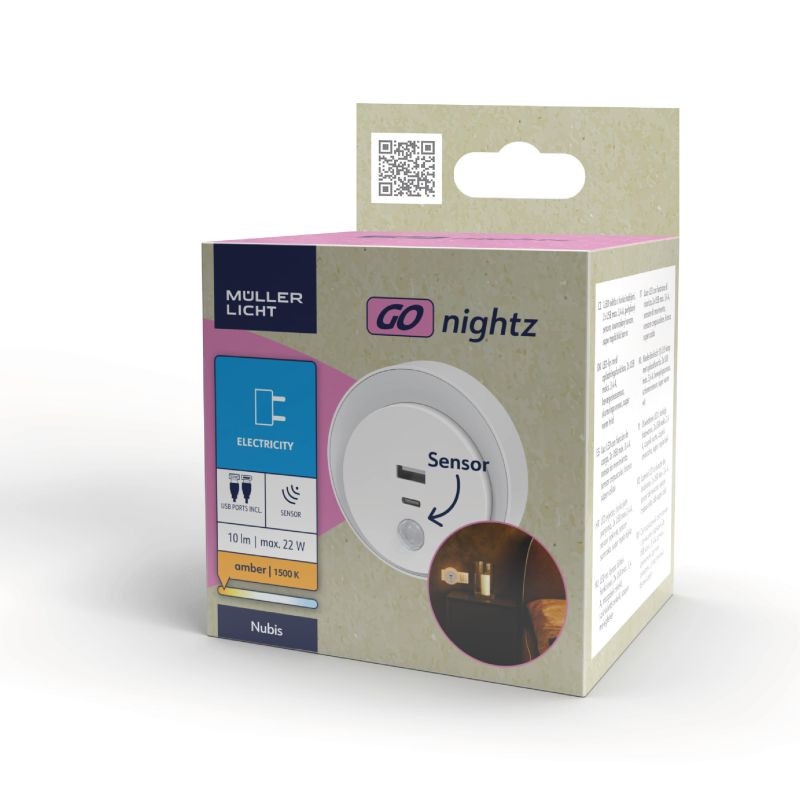 LED Nachtlicht 0,35w 10lm 1500k + laadfunctie