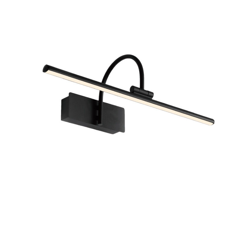 Spiegellamp 8w 619lm 3000k zwart