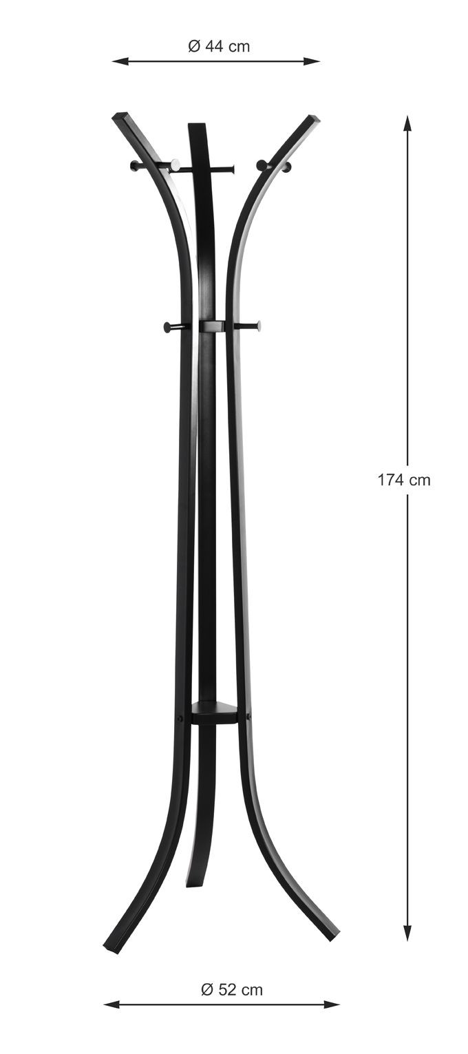 Kapstok Aria zwart