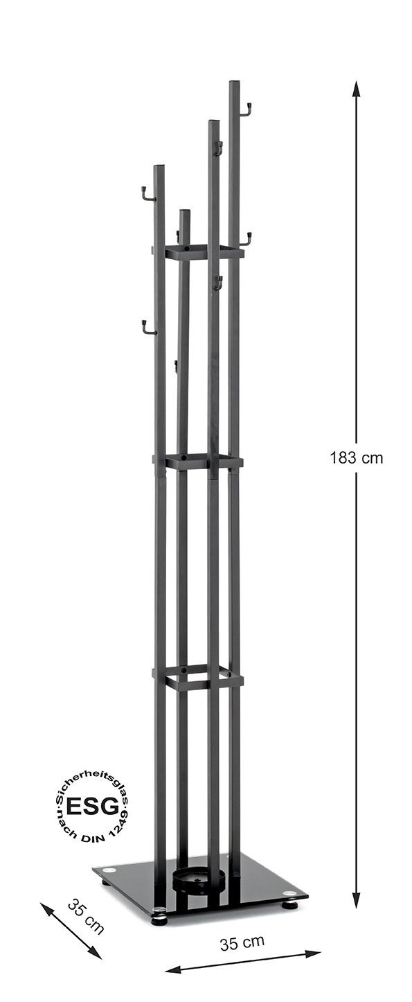 Kapstok Leander zwart