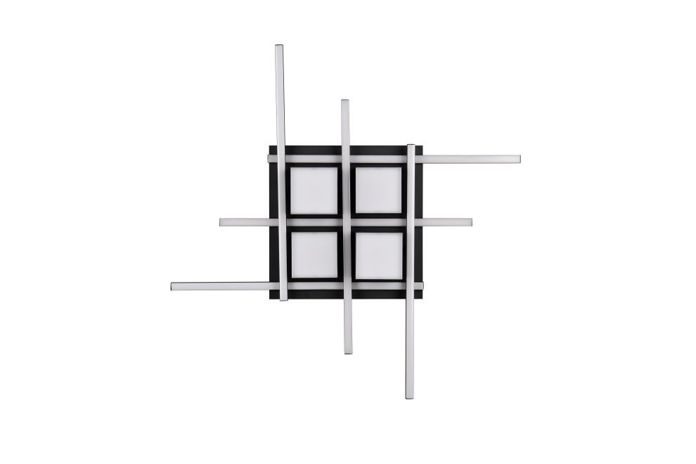 647810432 ROGER Plafondlamp 35w 4050lm CCT RemCon Zwart