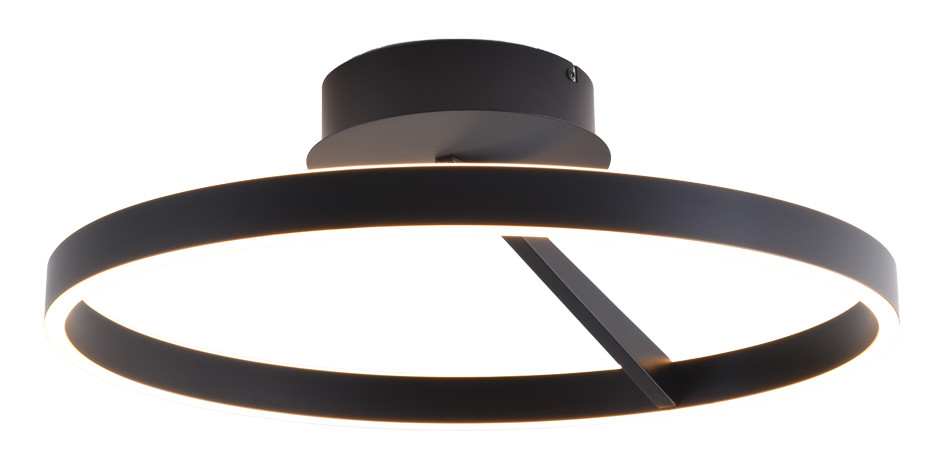 Plafondlamp 55cm 55w 2200lm 2700k Zwart