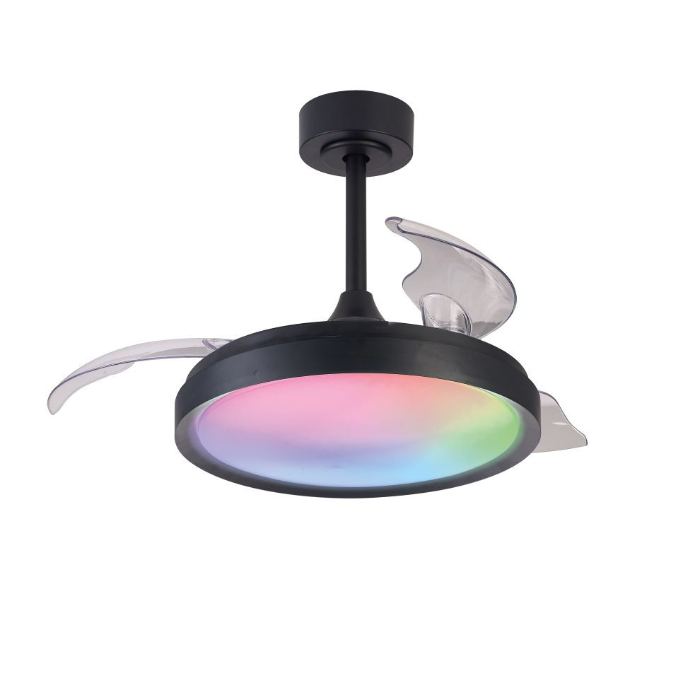 mini Plafondventilator 40w 4200lm CCT+RGB