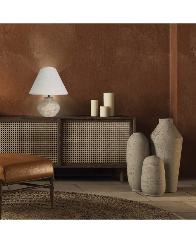 Tafellamp E14 met kap Beige