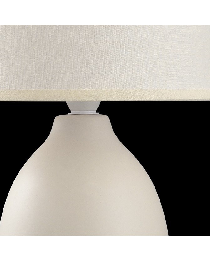 Tafellamp E14 met kap beige