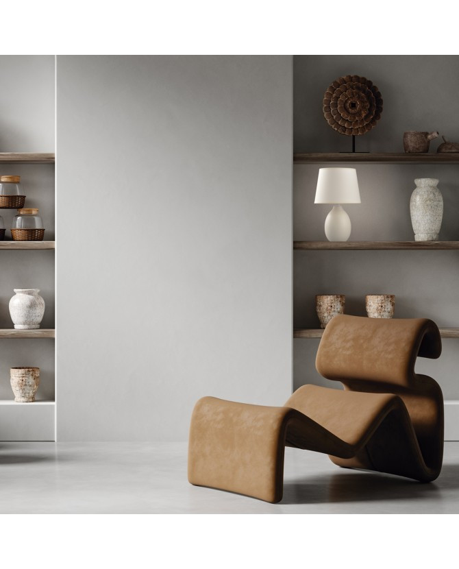 Tafellamp E14 met kap beige