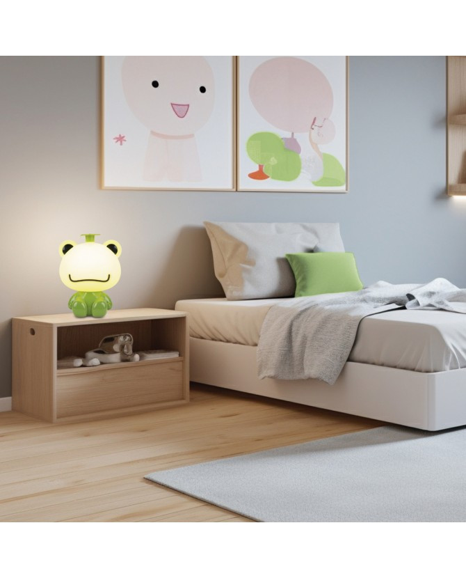 Kinderlamp 3w groen kikkertje