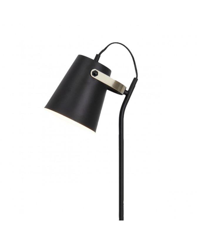 Staanlamp E27 zwart