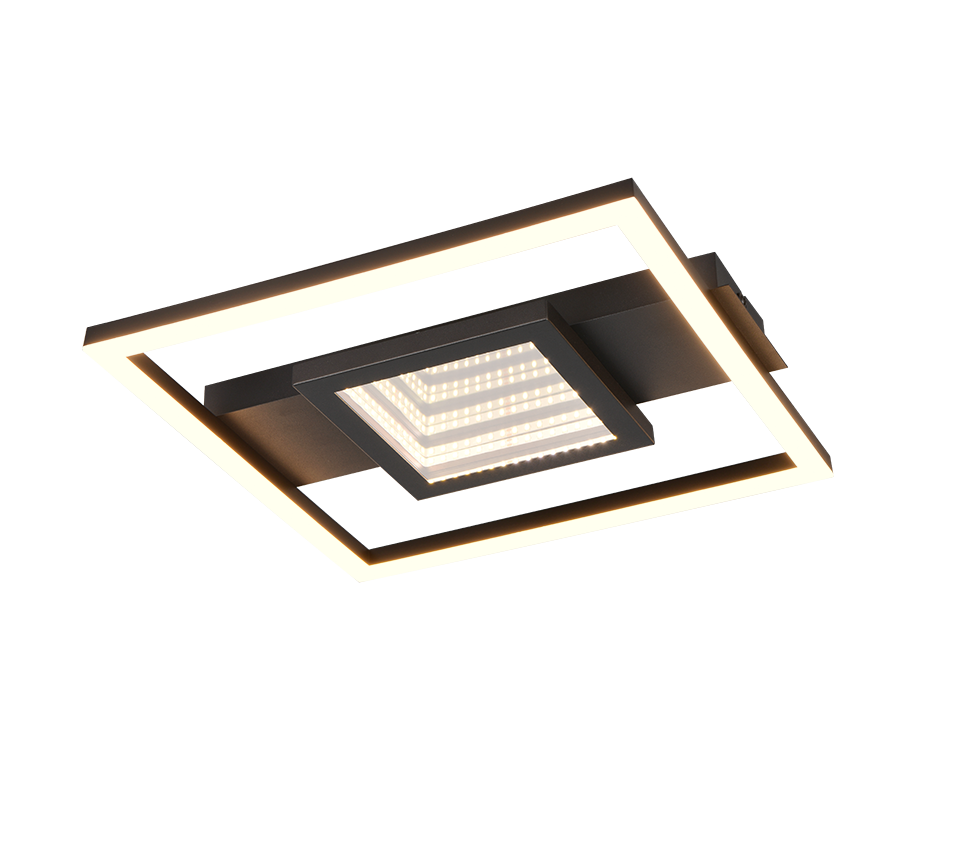 R64801932 WHEELER Plafondlamp 16w 2000lm 3000k zwart