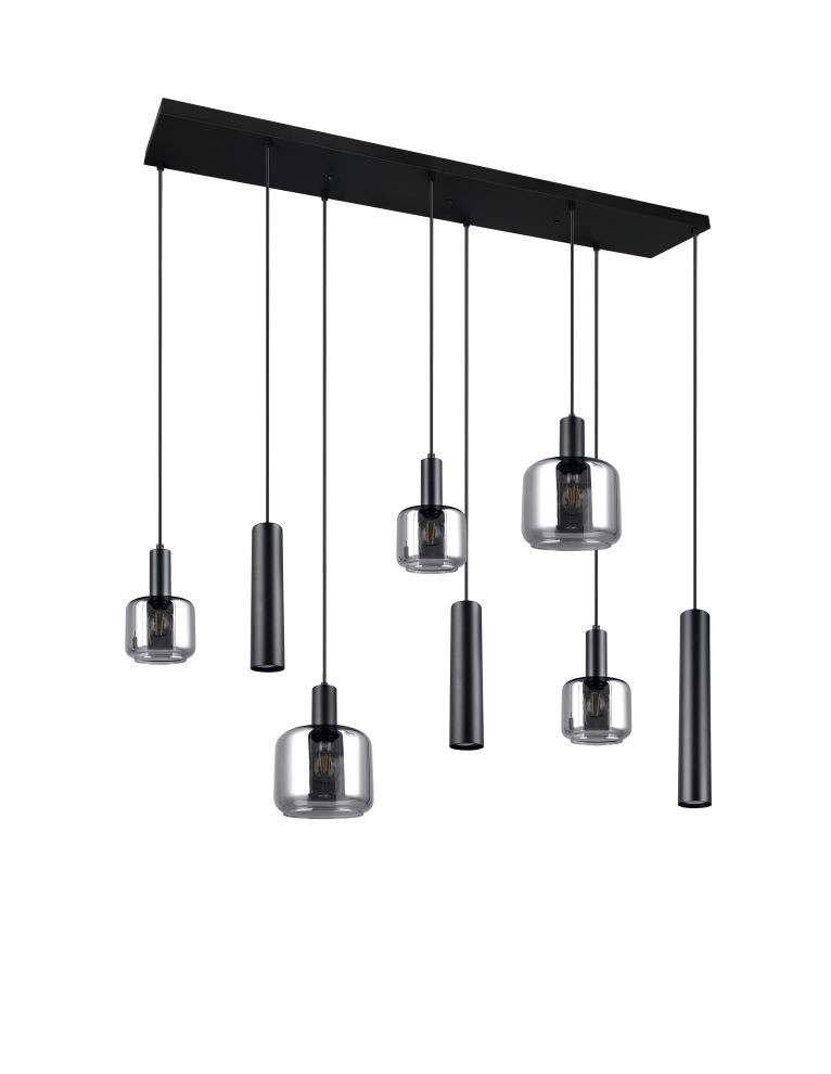 364100832 MATARO Hanglamp 2xE27 2xE14 3xGU10 zwart