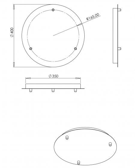 Basis 3 40cm zwart