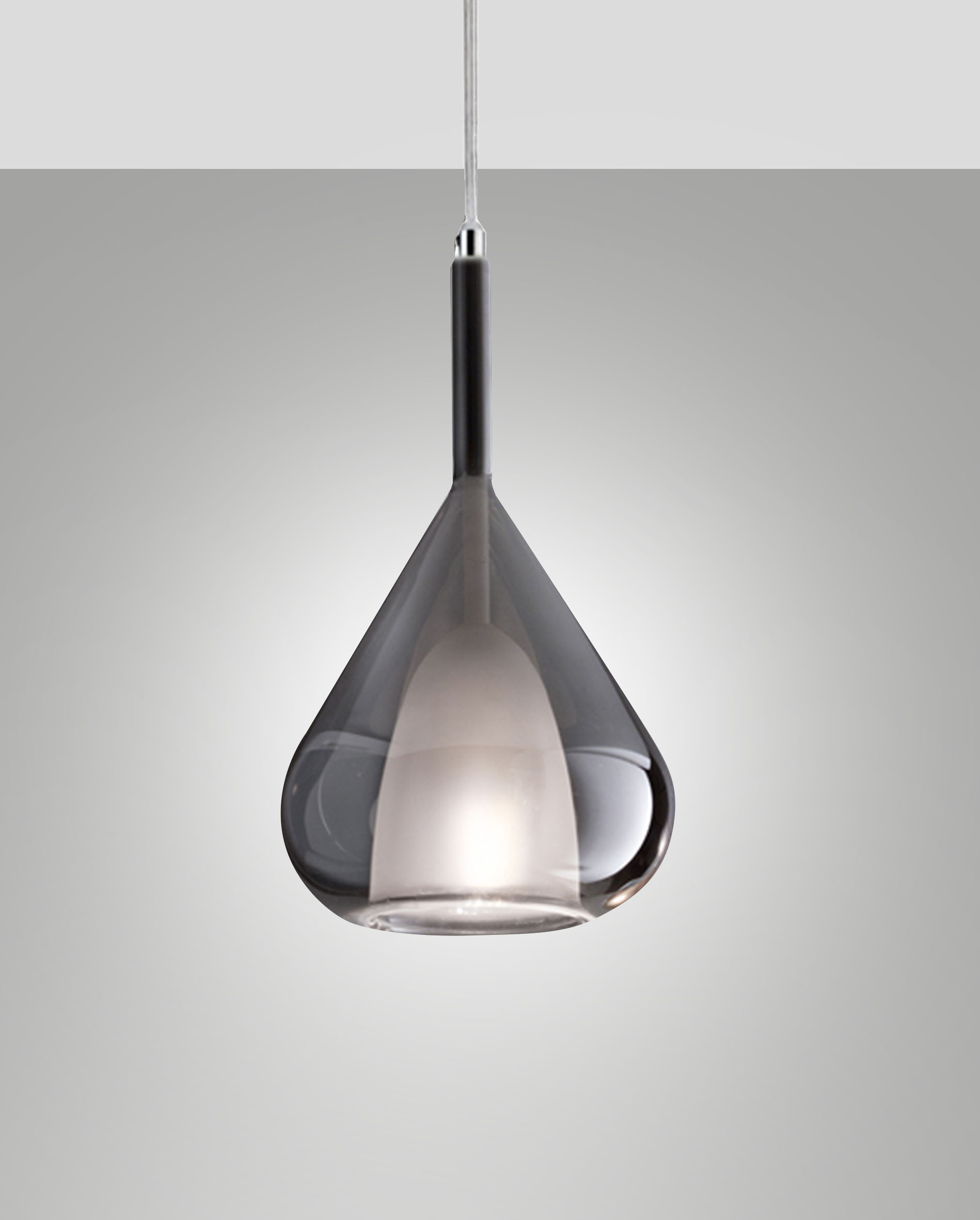 pendel E14 Transparant Grijs