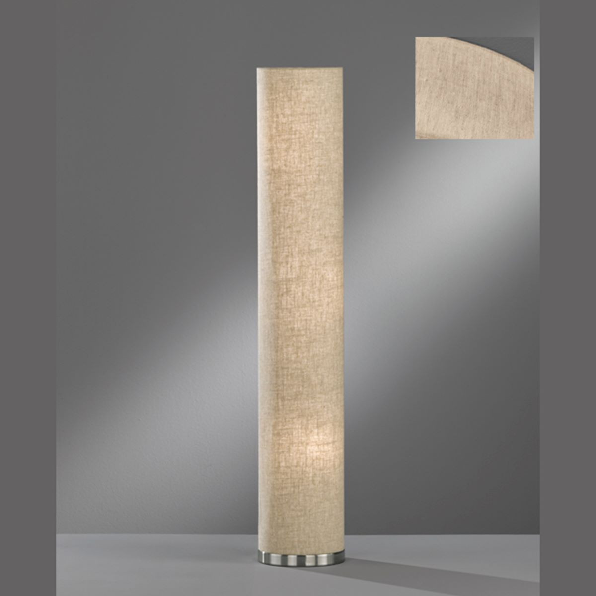 Vloerlamp 3xE14 Tube Linnen