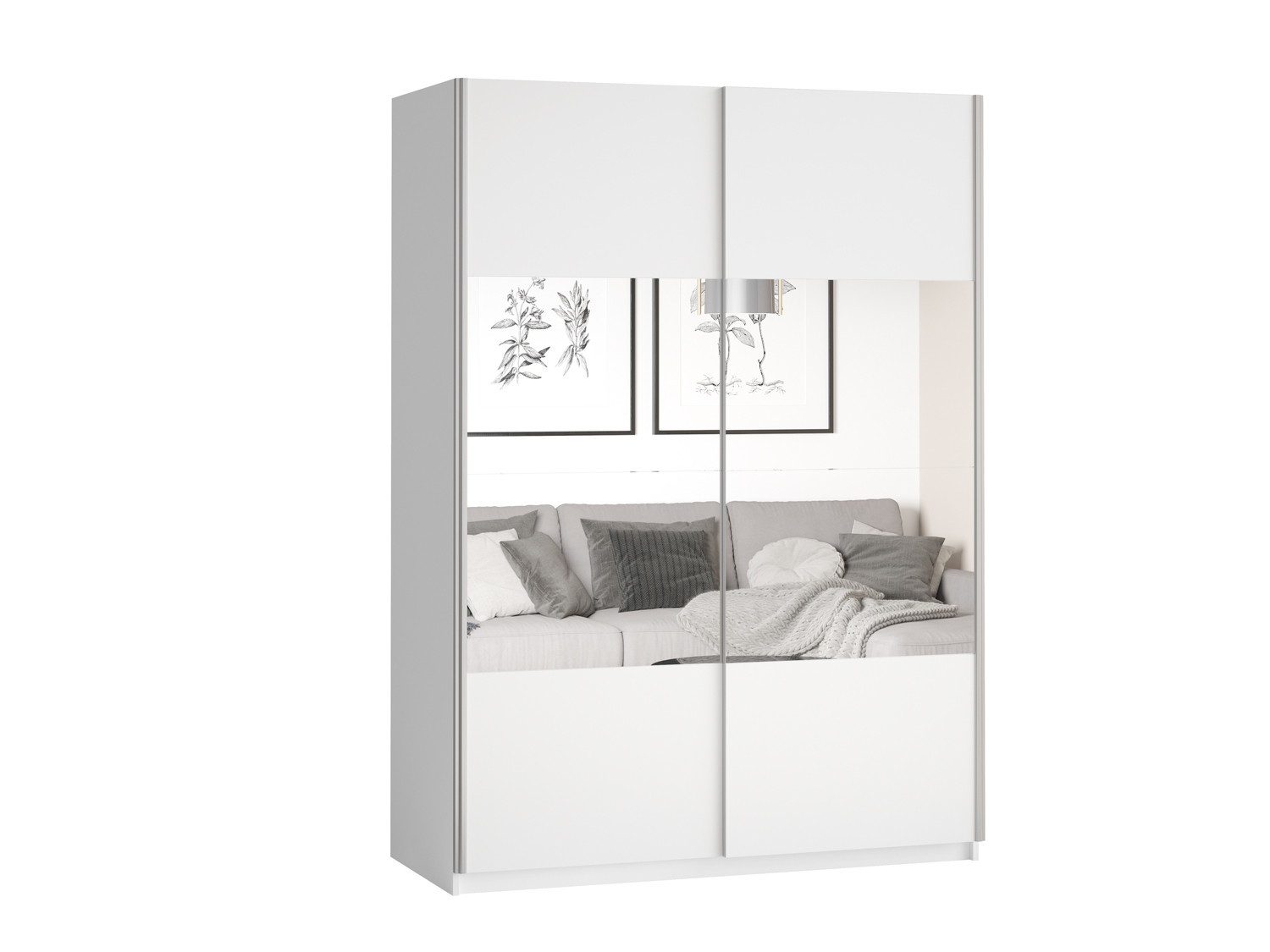 Kleerkast Babette 150 cm wit