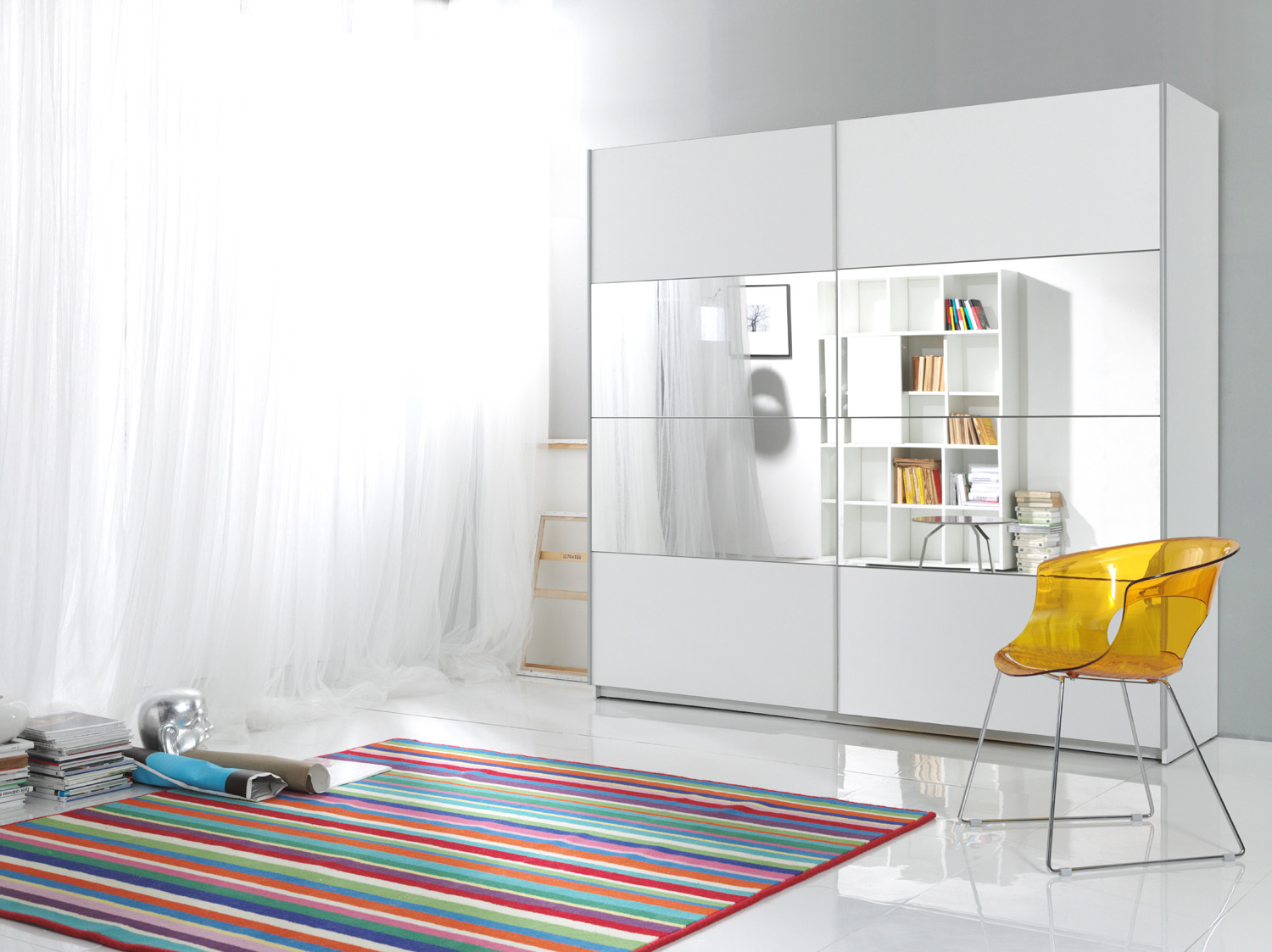 Kleerkast Babette 221 cm wit