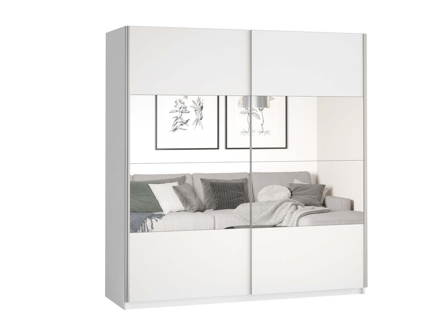Kleerkast Babette 221 cm wit