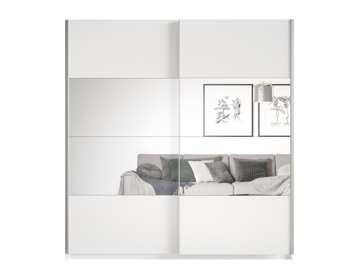 Kleerkast Babette 221 cm wit