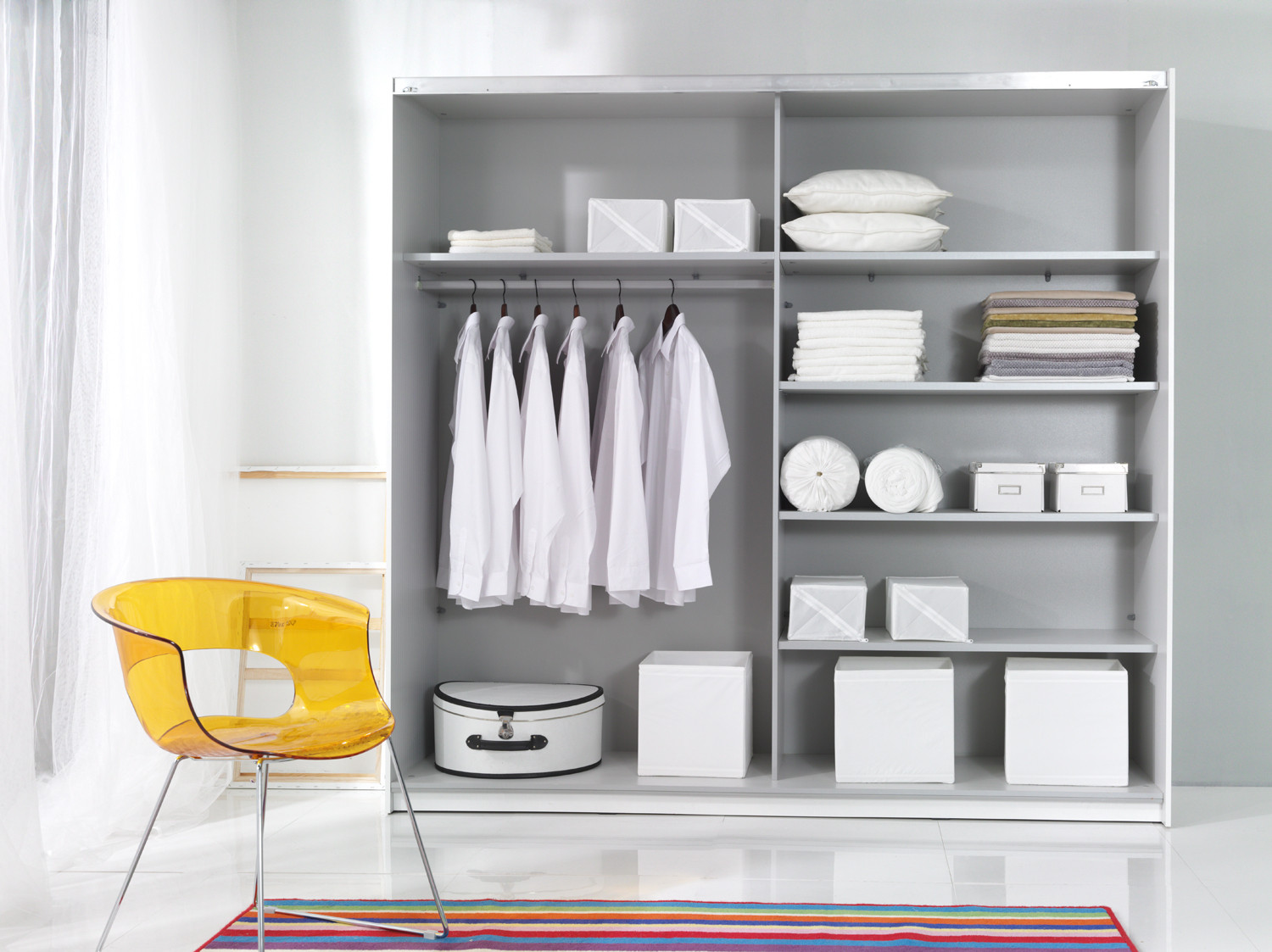 Kleerkast Babette 221 cm wit