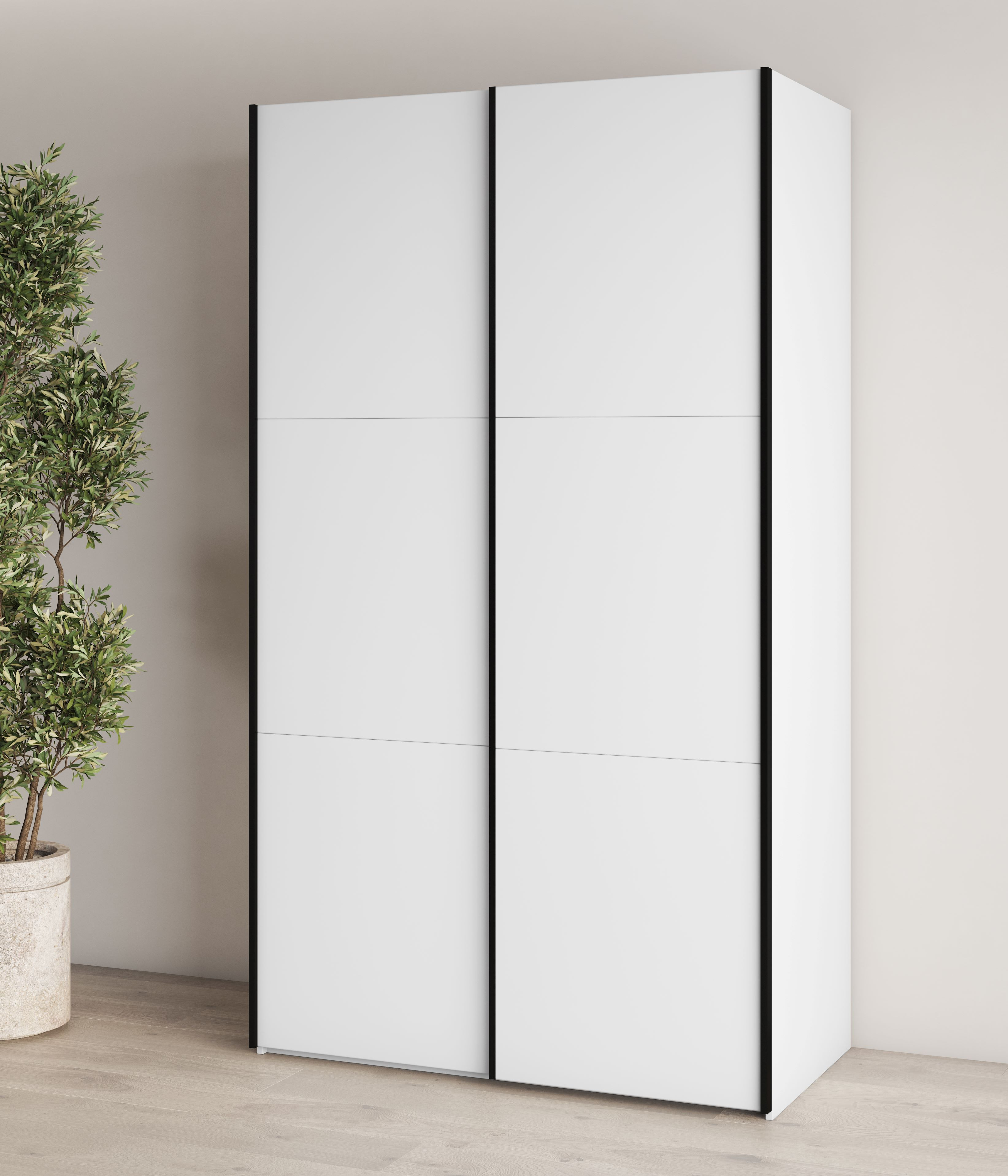 Kleerkast Elvira 120 cm wit
