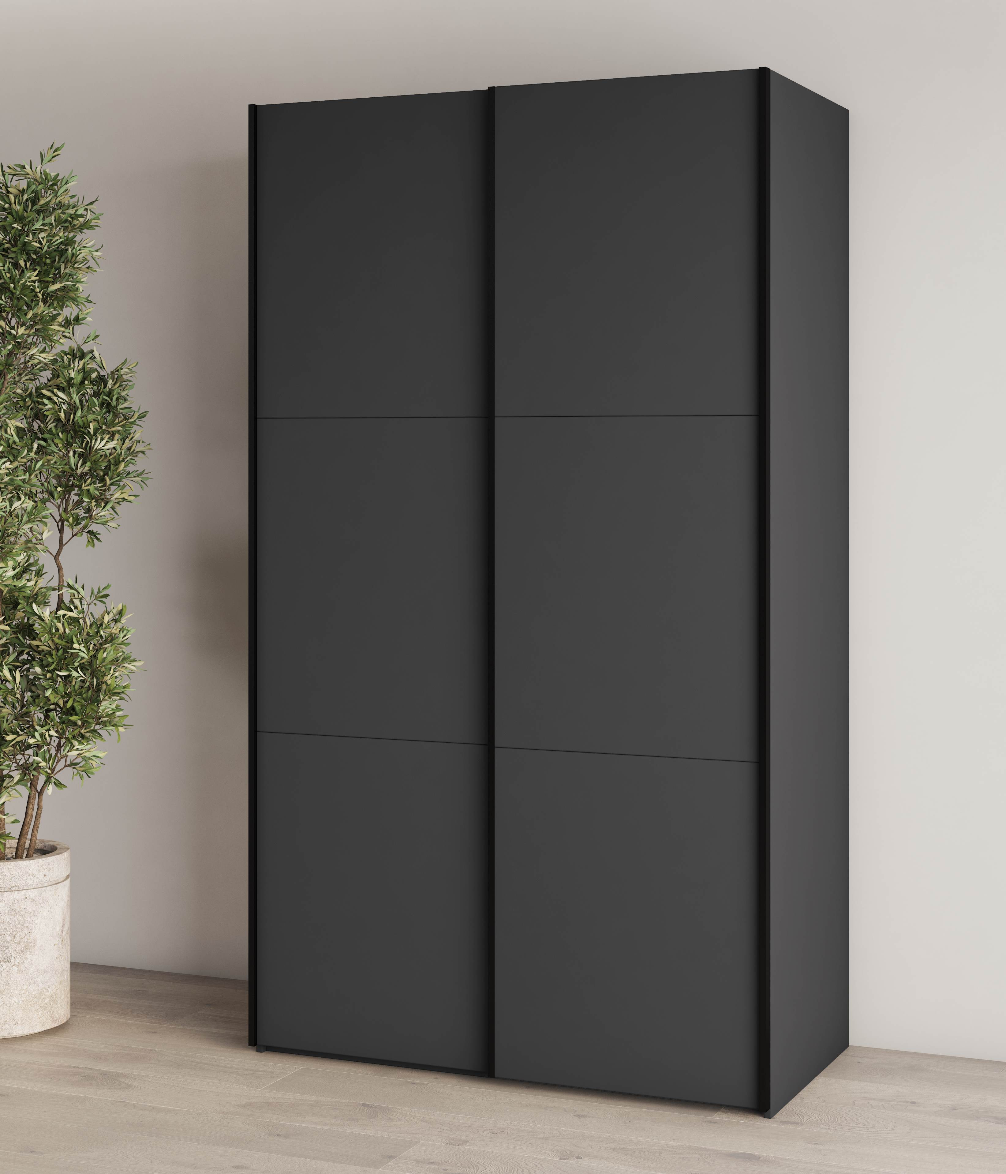 Kleerkast Elvira 120 cm Antraciet