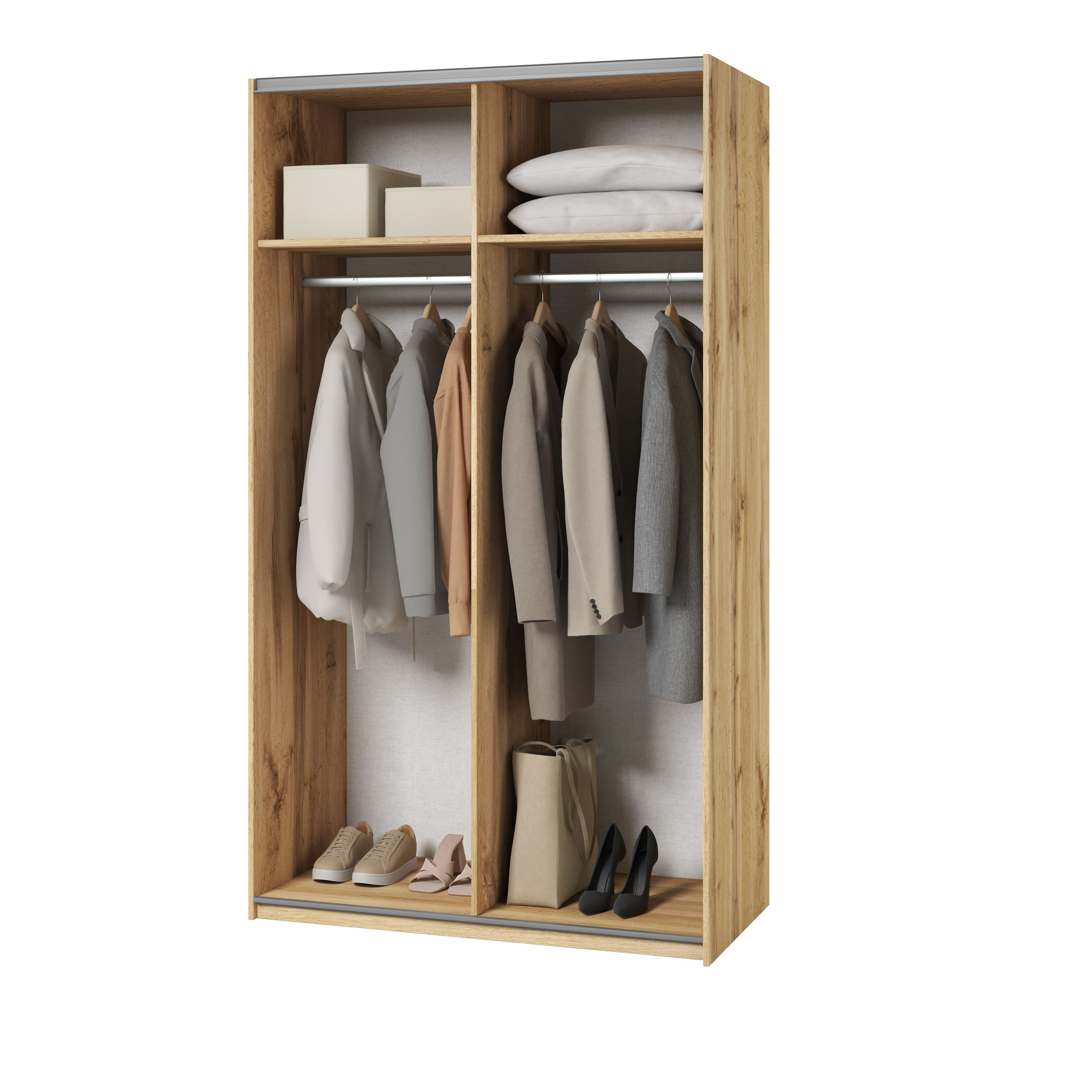 Kleerkast Elvira 120 cm decor eiken