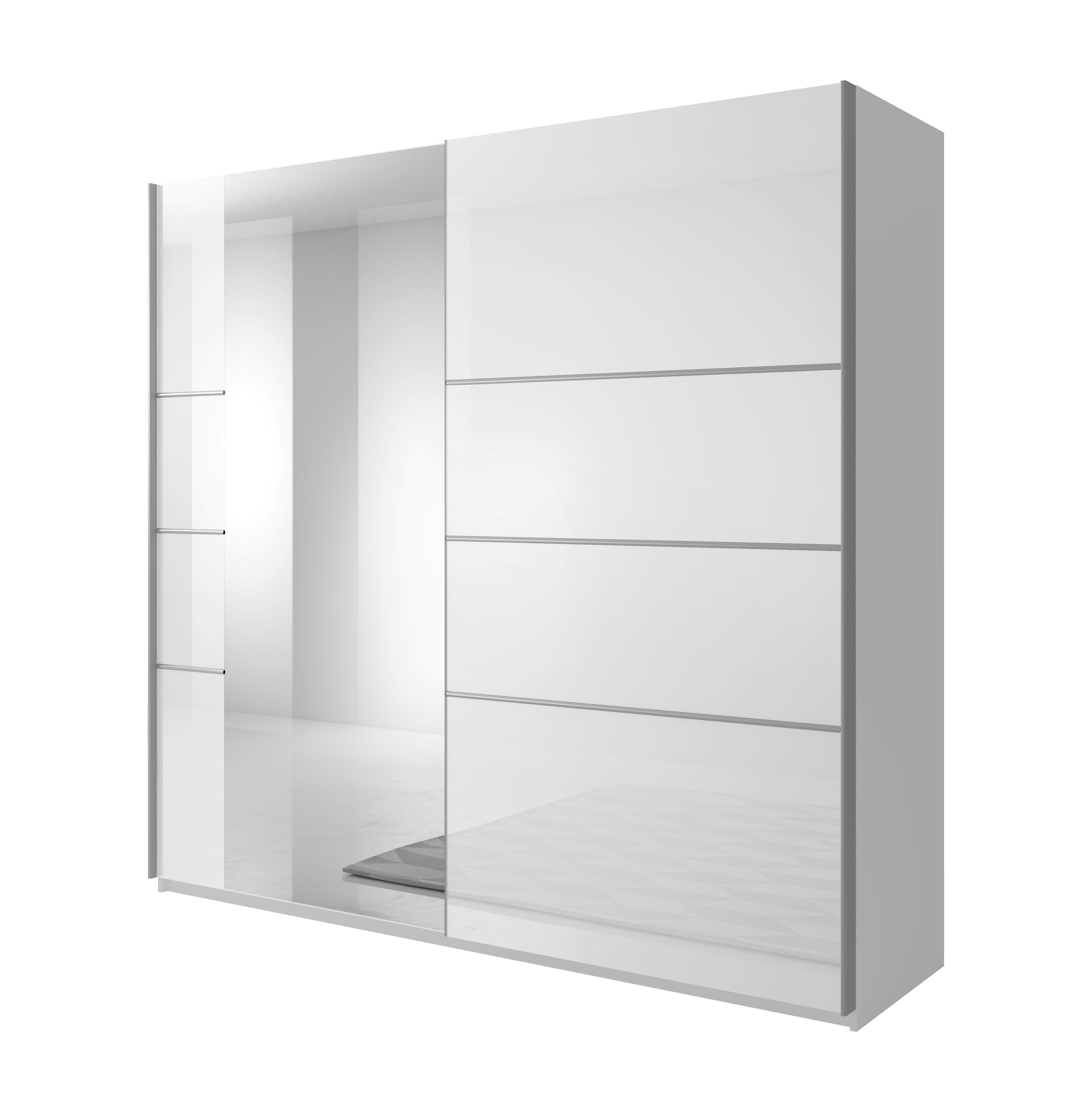Kleerkast Benthe 221 cm wit