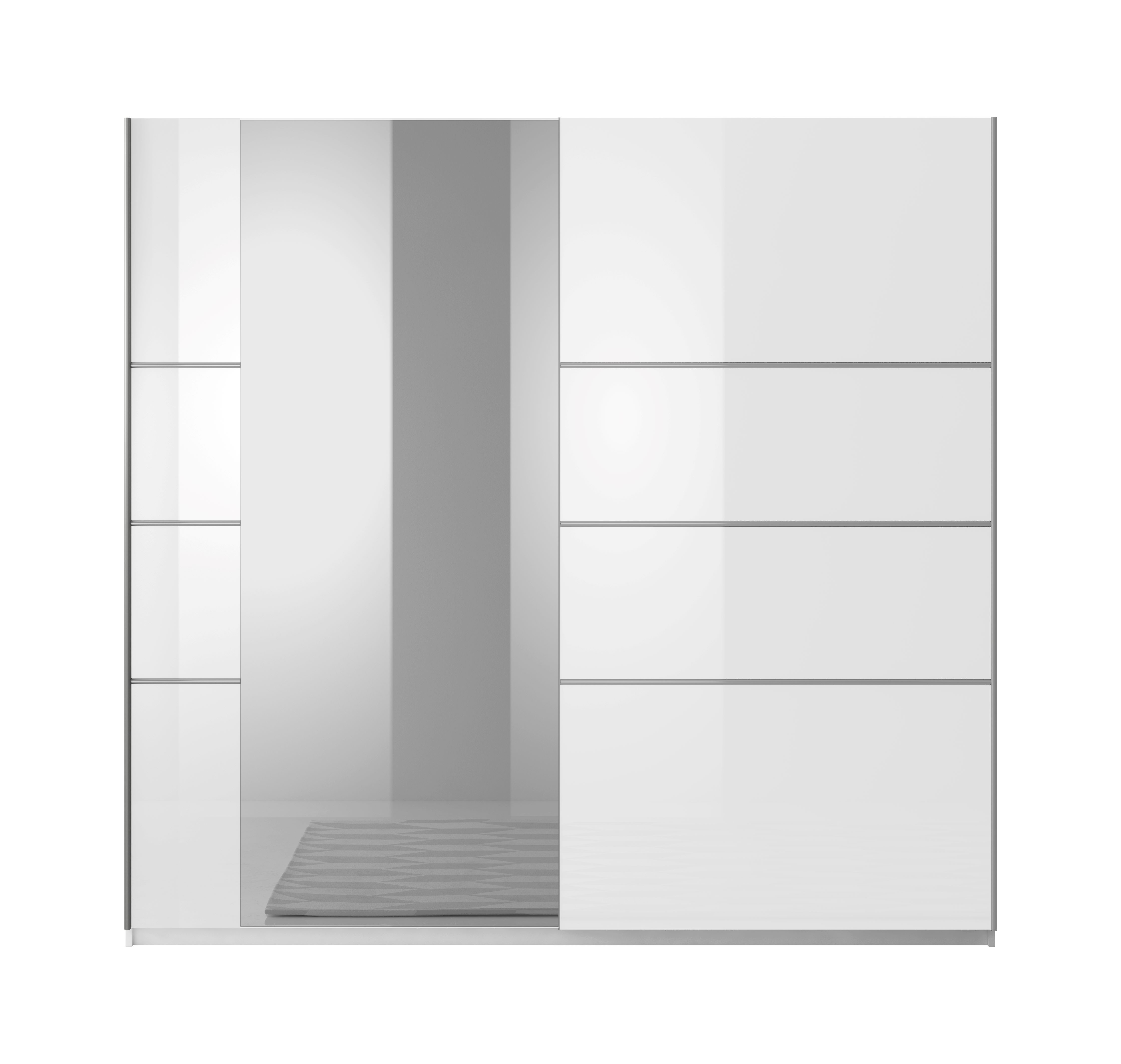 Kleerkast Benthe 221 cm wit
