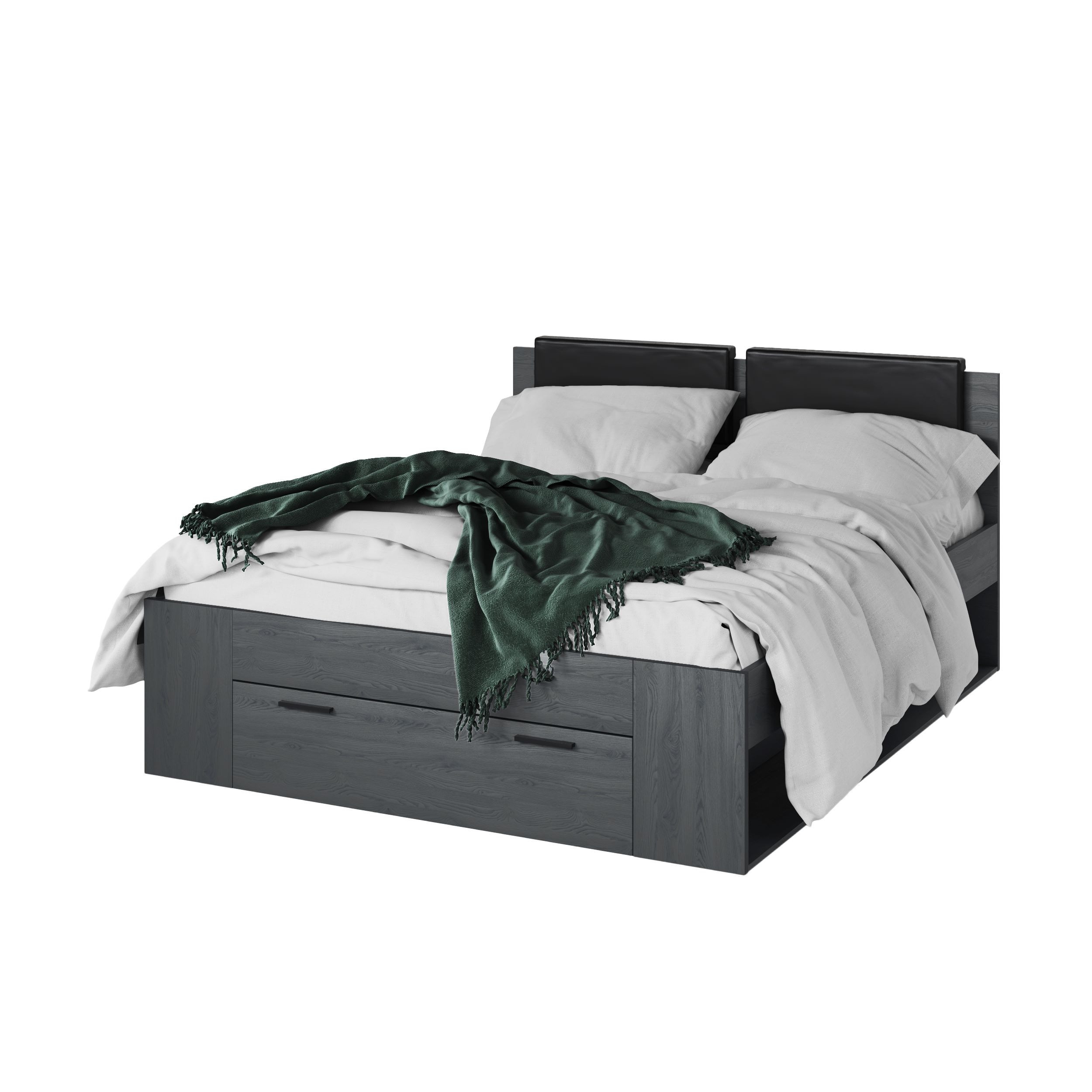 Bed Guillermo 160x200 carbon