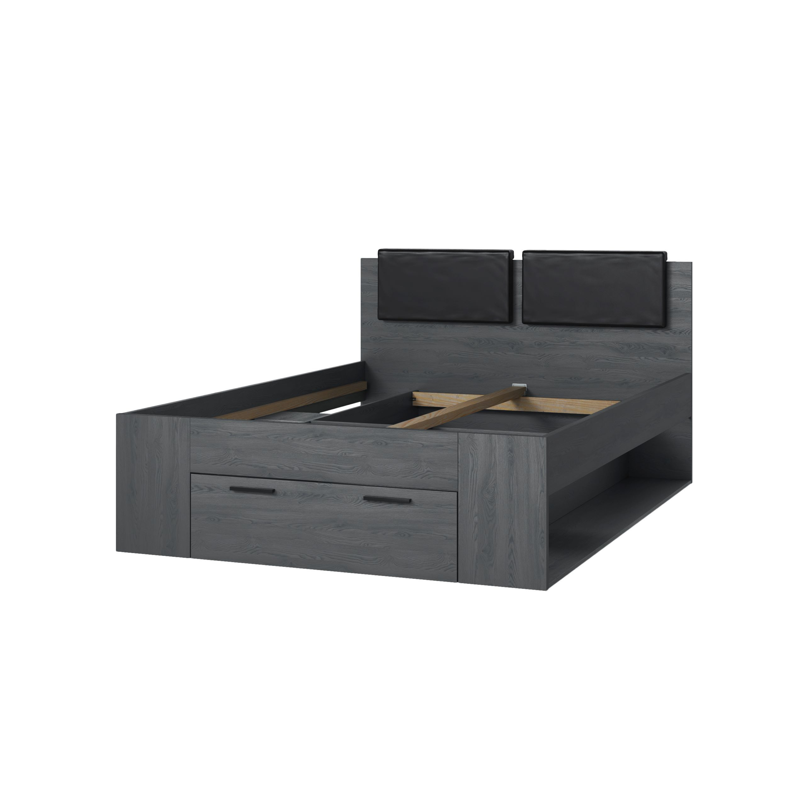 Bed Guillermo 160x200 carbon