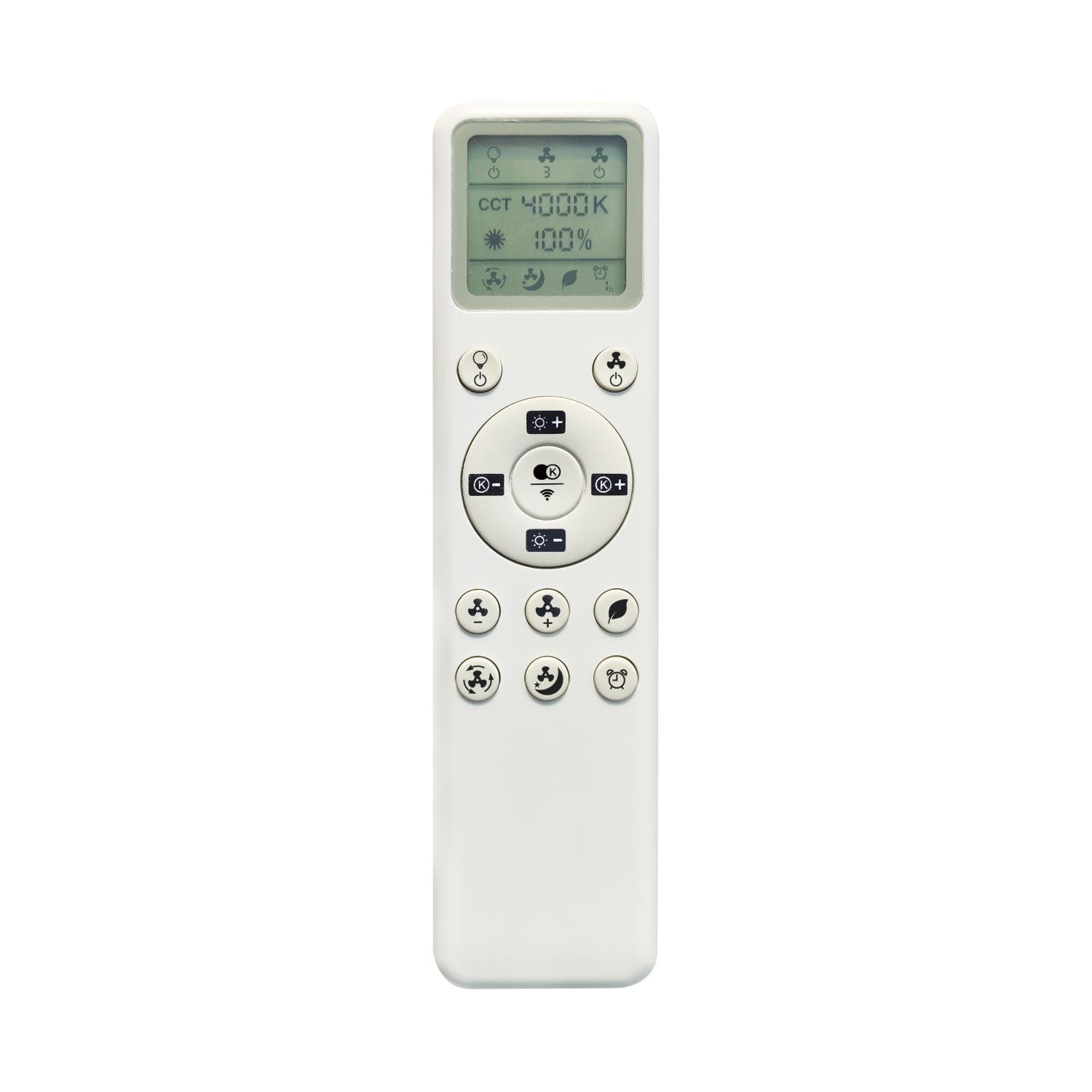 Plafondventilator 45w 4950lm CCT zwart