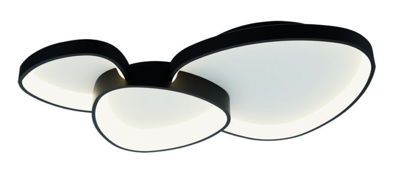 Plafondlamp Ø91cm 72w 3886lm 2700k Zwart